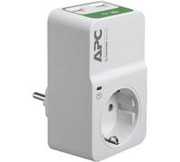 APC PM1WU2-GR : Protection Surtension 1 Prise CA 230V, 2 Ports USB, 918 Joules, Blanc, 63x14.5x100mm, 50± 5 Hz