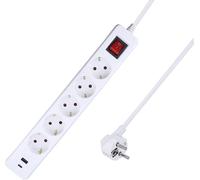 AS Schwabe 11376 Multiprise blanc contact de protection 1 pc(s)