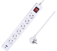 Multiprise AS Schwabe 11377 blanc contact de protection 1 pc(s)