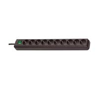 Brennenstuhl Multiprise Eco-Line 10 prises 3 m coupe-circuit Noir