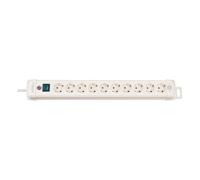 Multiprise avec 10 Prises Type F Premium-Line 3m Blanc