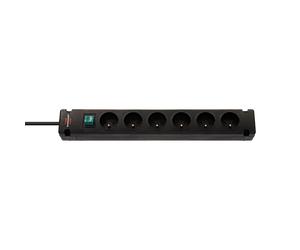 Multiprise Bermounta 6 Prises 3m noir avec interrupteur BRENNENSTUHL