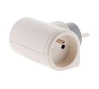 Multiprise biplite 16A rotative 180° - blanc - Zenitech