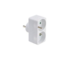 Multiprise Biplite murale Debflex 2 pôles avec terre - 714770