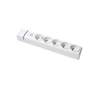 - Multiprise Blanche interrupteur lumineux 5 prises 2P+T 16A