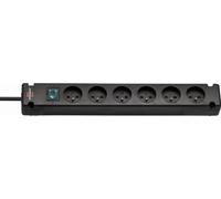 Multiprise Bermounta 6 Prises 3m noir avec interrupteur BRENNENSTUHL