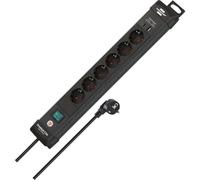 Multiprise Brennenstuhl 1951160608 6 prises 2 USB avec interrupteur et protection