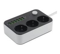 Multiprise caméra espion Wifi 3 prises 6 ports USB HD 4K Wi-Fi multi G