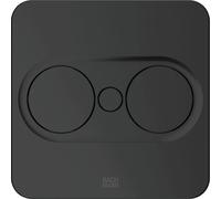 Multiprise carrée intégrée Bachmann TWIST 2, 2 prises et cordon de 2 m, noir mat