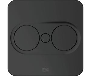 Multiprise carrée intégrée Bachmann TWIST 2, 2 prises et cordon de 2 m, noir mat