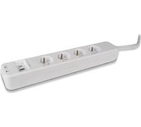 Multiprise Connectée SmartPlug Strip SCS Sentinel, 4 Prises Permanentes, 3 Prises Contrôlables, Compatible Alexa Google, 3600W, Cordon 1.4m