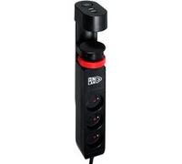Onlan Multiprise sous-table Power Desk Station 3 prises Noir