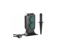 Royal Gardineer Multiprise de jardin avec 4 prises résistante aux intempéries IP44