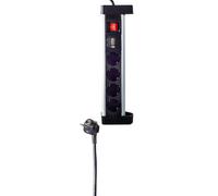 Multiprise de table Shiverpeaks à 4 prises avec fonction de recharge USB