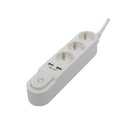 Multiprise Design Schuko 3x16A - 3 m - blanc - Chacon
