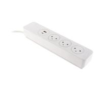 Multiprise Easy Eject 3x2P+T (16A) - 2 ports USB - Mantéa - Otio