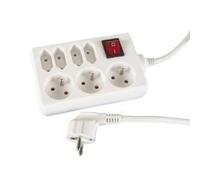 Multiprise électrique - Marque - Modèle - 7 prises - Blanc