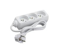 MultIPrise electrique - Prise MultIPle - Bloc MultIPrise - Rallonge electrique - DEFLEX - Rallonge multIPrise / 3 prises 2P+T 16 A/Cordon 1m - Blanc 705950