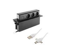 Otio - Multiprise encastrable 16A + câble USB universel Quick Charge OFFERT G