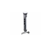 Revolt Multiprise encastrable pour bureau, 3 prises 230V + 2 USB