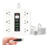Multiprise | Équipement de contrôle électrique | 16 prises CA Bande électrique - Convient pour le bureau, la maison, le dortoir d'étudiant, la cuisine, le mur, le salon, le canapé arrière, la