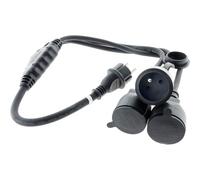 Multiprise étanche noire 3 modules sans interrupteur 16A Diall A