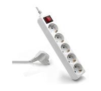 Multiprise 5 Prises avec Interrupteur EW3916 Schuko Blanc