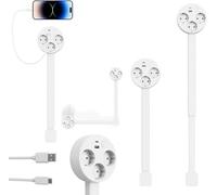 Multiprise Extensible avec USB A et C et Protection Surtension | Design Pivotant à 360° Avec 3 Prises et 2 Ports USB Pour Maison et Bureau
