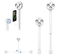 Multiprise Extensible, Pengrity 3 Prises avec USB, Interrupteur, Pivotante à 180°, Réglable 44-70 cm pour Les Meubles Derrière et Les Espaces Étroits