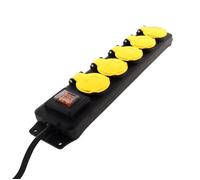 Multiprise extérieure - VELAMP - 5 prises 16A - IP44 - Câble 1 5 m - Interrupteur