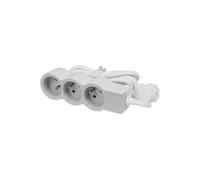 Multiprise Filaire Compact, 3 Prises Blanc