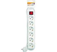 Multiprise Garza Basic Power 6 Prises avec Interrupteur et Protection Enfant 5 m