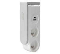 Multiprise Gekko clipsable 2 prises + 2 ports USB C - câble 1,5 m - blanc