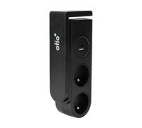 Multiprise Gekko clipsable 2 prises + 2 ports USB C - câble 1,5 m - noir