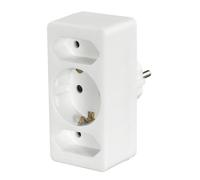 Multiprise Hama 00223215 3 Prises Compacte Droit Intérieur Blanc