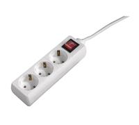 Multiprise Hama 69223781 3 Prises Interrupteur 1,4 m Intérieur Blanc