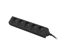 Lanberg Rallonge pour lanterne 3 m 5 x 230 V Noir Câble en cuivre massif