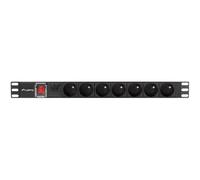 Lanberg Pdu-07e-0200-bk Protection Surtension Noir 7 Sortie(s) Ca 220
