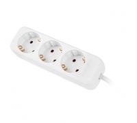 Multiprise Lanberg PS0-03F-0150-W 3 Prises Protection Enfant 1,5 m Blanc