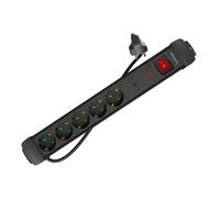Multiprise Lanberg SP1-05F-0150-BK 5 Prises Protection Surtension Interrupteur Câble 1,5 m