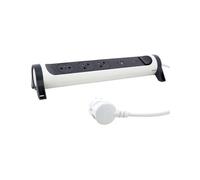 Rallonge multiprise rotative avec parafoudre - ports USB - 3 prises - 2P+T