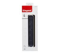 Legrand Multiprise pivotante 50075 – 4 prises 2P+T, interrupteur, cordon 1,5 m, 16 A
