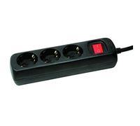 Multiprise - LOGILINK - LPS206B NOIR - 3 prises - Type F (Schuko) - 16A