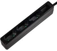 Multiprise LogiLink LPS229B x3 noir fiche avec contour 1 pc(s)
