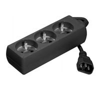Dexlan Multiprise onduleur 3 prises avec cordon IEC C14 Noir 0,8 m