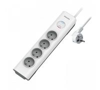 Philips Multiprise SPN7040WA/19 4 prises 2 m Protection contre les surtensions Blanche Intérieure
