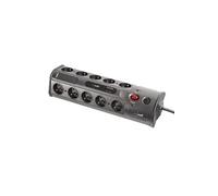 Revolt Multiprise multimédia avec interrupteur,10 prises et 2 ports USB