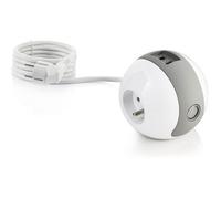 Watt & Co MP-WATTBALL01 Multiprise 1 x 16A + 1 x 6A + USB 2,1 mA Gris