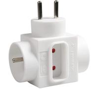 Multiprises murale - Bloc de 3 prises électriques - Sans fil - Avec protection enfant
