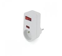 Multiprise parafoudre 1 prises sans câble CHACON, 3500 W